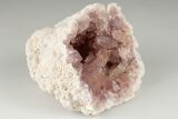 Sparkly, Pink Amethyst Geode Half - Argentina #195420-1